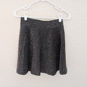 Forever 21 Glitter Sparkle Colorful Mini Skirt Holiday Party NYE Size S
